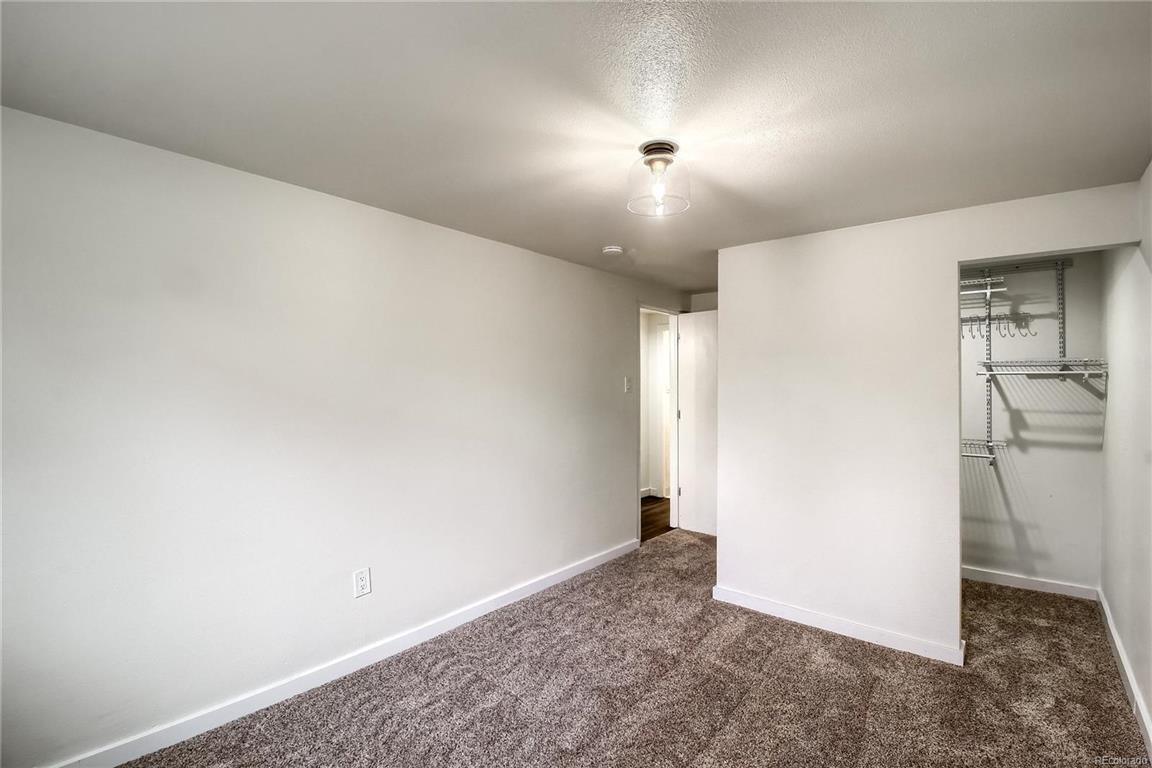 New basement bedroom wall and closet